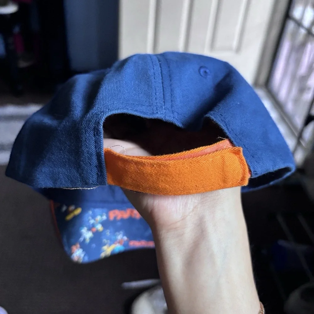 exclusive Disney Paris Baseball Cap Mickey Mouse Chip Dale Castle Blue Orange